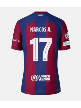 Moški Nogometna dresi replika Barcelona Marcos Alonso #17 Domači 2023-24 Kratek rokav